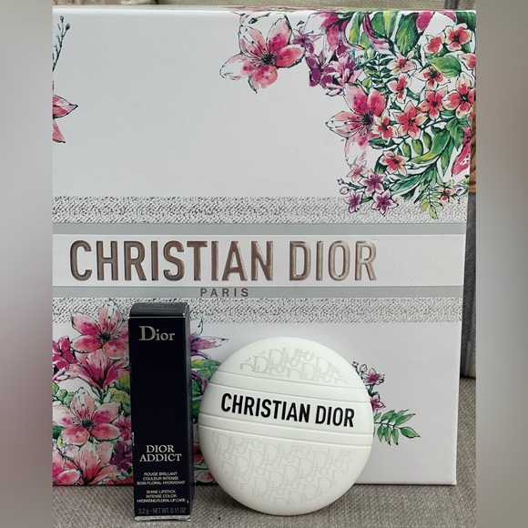 ⭐️DiOR Set⭐️🌸Gift Box⭐️Full-Size Dior Le Baume & Dior Addict🌸877 Blooming Pink - Picture 1 of 13
